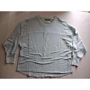 LL Bean Womens XS Petite Crew‎ Neck Sweatshirt Pullover Blue Soft Casual